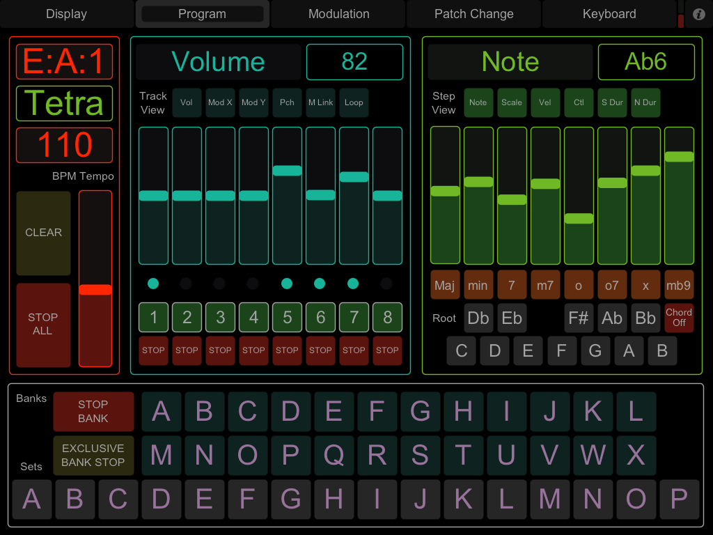 iPad TouchOSC Program