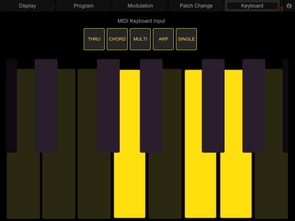 iPad TouchOSC Keyboard